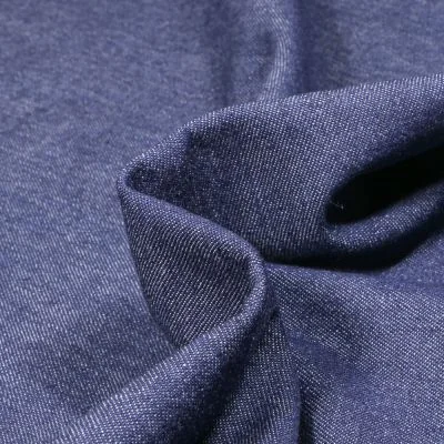 Tissu Jean léger 6 oz uni Bleu - Par 10 cm