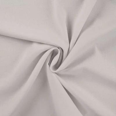 Tissu Viscose Lin Jimmy uni Blanc - Par 10 cm