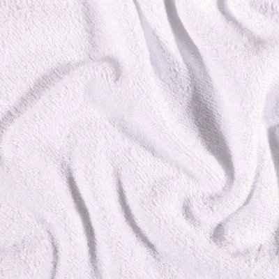 Tissu Eponge Bébé Bambou Tout doux Blanc - Par 10 cm