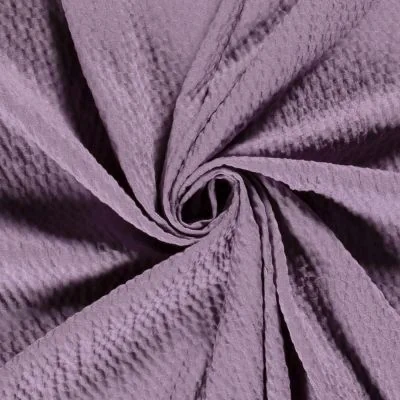 Tissu Viscose Bubble légèrement extensible uni Parme - Par 10 cm