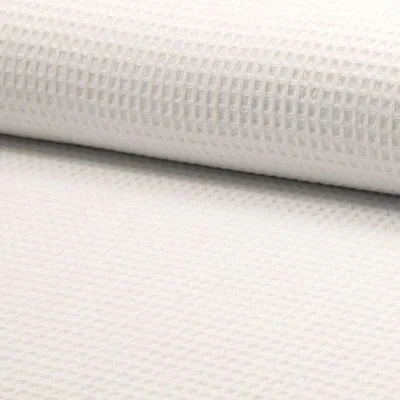 Tissu Nid d';abeille Blanc cassé x10cm