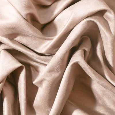 Tissu Suédine d&#039;ameublement Gris tourterelle - Par 10 cm