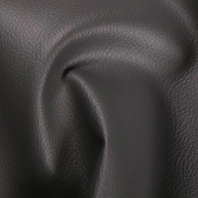 Simili cuir d&#039;ameublement uni Gris ardoise - Par 50 cm