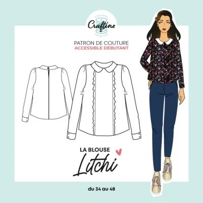 Patron Craftine Blouse Litchi 