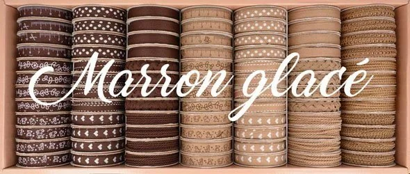 Bobinettes Rubans Marron glacé