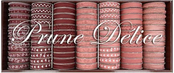 Bobinettes Rubans Prune délice