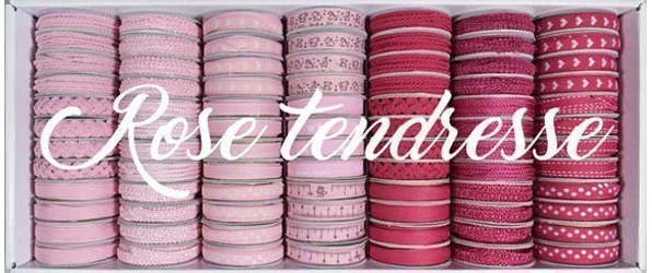 Bobinettes Rubans Rose tendresse