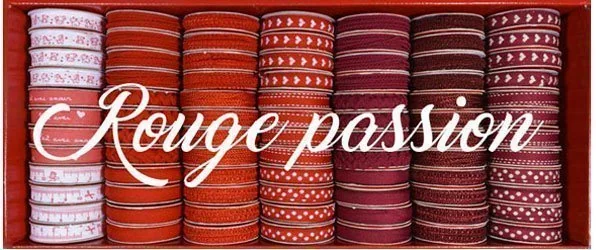 Bobinettes Rubans Rouge passion