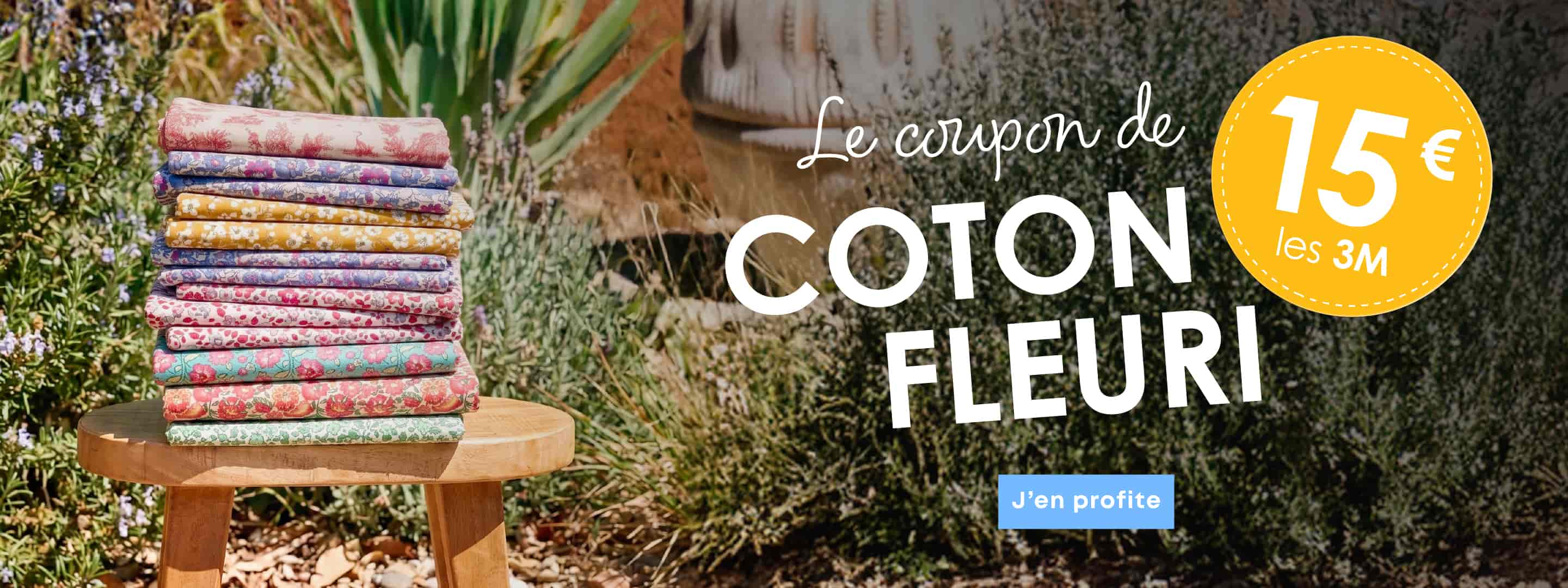 Slide Coupons Cotons Fleuris